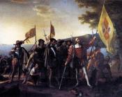 约翰范德林 - Columbus Landing at Guanahani, 1492